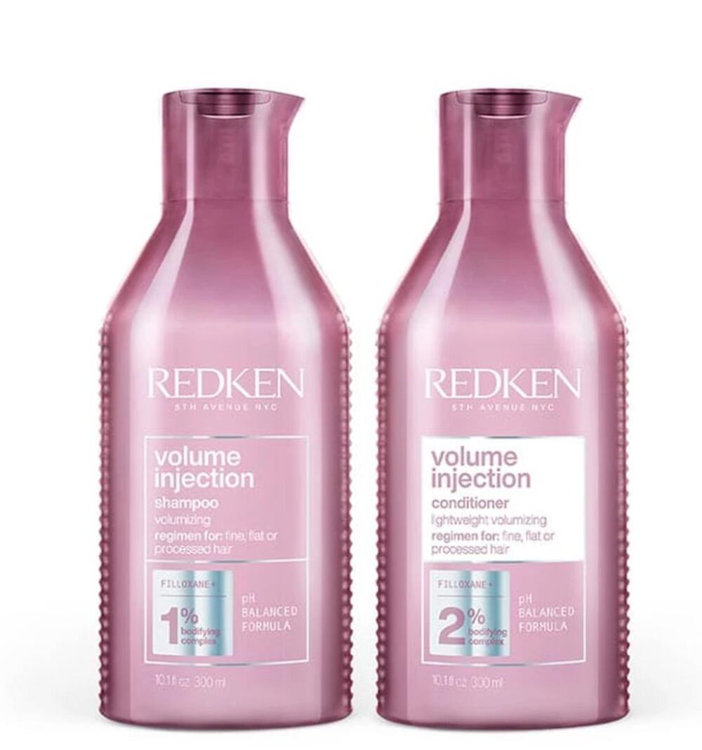 Redken Volume Injection Shampoo Conditioner Duo 10.1oz Fine Hair NEW
